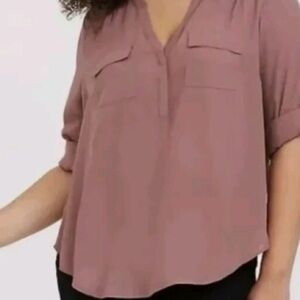 Eileen Fisher Mauve Blouse